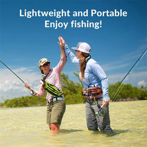 Kadınlar ve erkekler için olta kutusu su geçirmez bel çantası taşınabilir sinek balıkçılık tek kollu çanta - Product Image 6