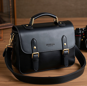 Fabrikant Van Hoge Kwaliteit Echt Lederen Casual Crossbody Tas Dames Medium Handtassen Cameratas Heren Zadeltas Schoudertas - Product Image 2