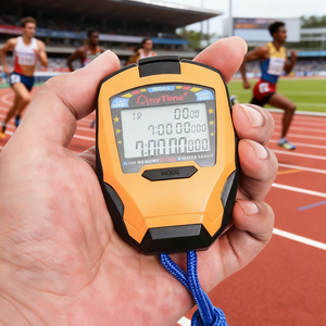Chronomètre numérique professionnel à mémoire de 100 tours, étanche, avec date, semaine, alarme, minuterie sportive, compte à rebours pour la boxe, le <span class=keywords><strong>coach</strong></span> de gym - Product Image 2