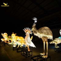 Maßgefertigte Tier-Laternen Chinesische Traditionelle Kulturelle LED-Licht-Skulptur Laternenfest-Show