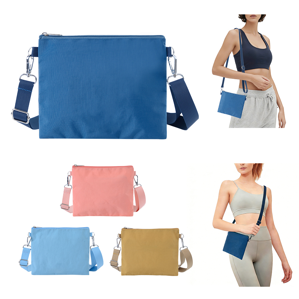 Polyester Zipper Shoulder Crossbody Everyday Messenger Bag