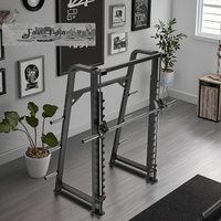Snode FR-800 Équipement de musculation à domicile, rack de musculation multifonctionnel en acier/fer, machine Smith 3D, rack de squat, noir, musculation complète du corps