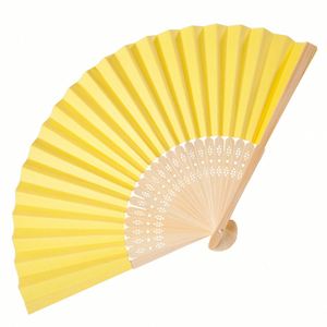 Abanicos de mano japoneses vintage de bambú, duraderos, de madera, plegables, para fiestas de verano, arte folclórico tallado, decoración en blanco para pintura deportiva - Product Image 1