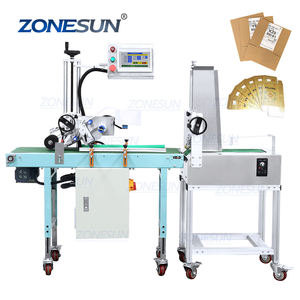 ZONESUN ZS-TB160P automatische Hochgeschwindigkeits-Aufkleber flache Pappkarton-Etikett ier maschine - Product Image 1