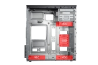 ITX/MICRO ATX Noir Micro Tour ABS SLIM BUREAU PC CASE A01 Pc Case Gaming Pour Bureau jeu Pc Cabinet