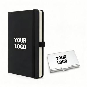 Wholesale Personalized Custom Logo Business Gift Promo A5 A6 80 <b>Sheets</b> Pu Leather Notebook With Pen Holder - Product Image 1
