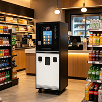Máquina Expendedora de Café de Múltiples Sabores y Té Instantáneo para el Vestíbulo de Hoteles Económicos, Barra de Autoservicio