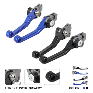 JFG 프리미엄 CNC 알루미늄 접이식 피봇 앞뒤 브레이크 레버 세트 야마하 PW50 2015-2025용 오토바이/먼지바이크 부품 - Product Image 2