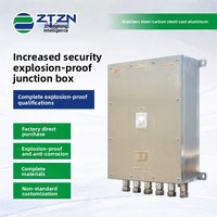 Boîtier de jonction hybride antidéflagrant, anti-poussière, étanche, ignifuge IP55 en alliage d'aluminium moulé, modèle BXK51, pour le pétrole