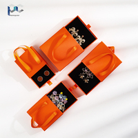 Boîte à bijoux recyclable haut de gamme, boîte à bijoux personnalisée adaptée aux bracelets et colliers peut être personnalisée avec logo et retrait à la main