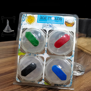 Molde de silicona DD1638 para hacer bolas de hielo grandes para whisky, bar, refrigerador, cubos redondos, venta al por mayor - Product Image 4