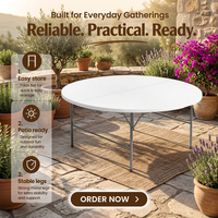 Table et chaises pliantes en plastique légères à bas prix pour événements extérieurs, fêtes, repas - Durables et imperméables