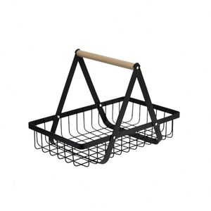 Single-Sided Light Duty Metal Kitchen Utensil Rack <b>Storage</b> <b>Basket</b> for Efficient Organization of <b>Vegetables</b> and Fruit - Product Image 5