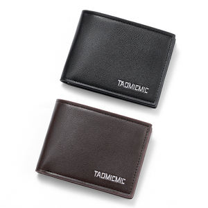 <span class=keywords><strong>Portefeuille</strong></span> pour homme TAOMICMIC, en PU, court, décontracté, simple et ultra-fin, commerce extérieur, grande poche à billets, fermeture éclair intérieure pour pièces de monnaie - Product Image 6