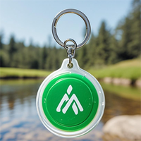 Porte-clés portable en PVC avec puce NFC RFID pour paiement, contrôle d'accès, usage hôtelier, étanche, anti-contrefaçon, vente au détail