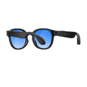 Smart <b>Glasses</b> With Single <b>Camera</b> PLASTIC TITANIUM Frame Black Round Design AI Assistant Wearable G1 - Product Image 5