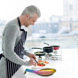 Supporto per <span class=keywords><strong>mestolo</strong></span> per spatola resistente supporto per cucchiaio per utensili supporto per cucchiaio in acciaio inossidabile per piano cottura - Product Image 6