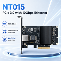 Tarjeta de red Ethernet PCIe 3,0 X4 10G, adaptador AQC113C RJ45, NIC de 10Gbps para servidor de escritorio, estación de trabajo, perfil bajo