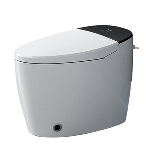 WC intelligent automatique monobloc à siphon intégré, avec abattant ABS, cuvette en céramique, chasse d'eau à siphon en S allongé et fonction de chauffage du siège - Product Image 3