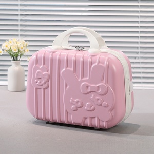 14-inch Large Fashion <strong>PC</strong> Waterproof Zipper Ultra-Lightweight Souvenir Vanity Case Portable Business Travel Suitcase Carry-On - Product Image 4