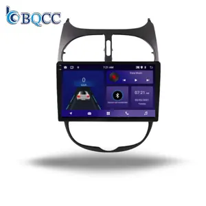 Навигационное радио BQCC Carplay Android для Peugeot 206 2001-2016 IPS экран Wifi GPS мультимедийный аудиоплеер головное устройство Autoradio