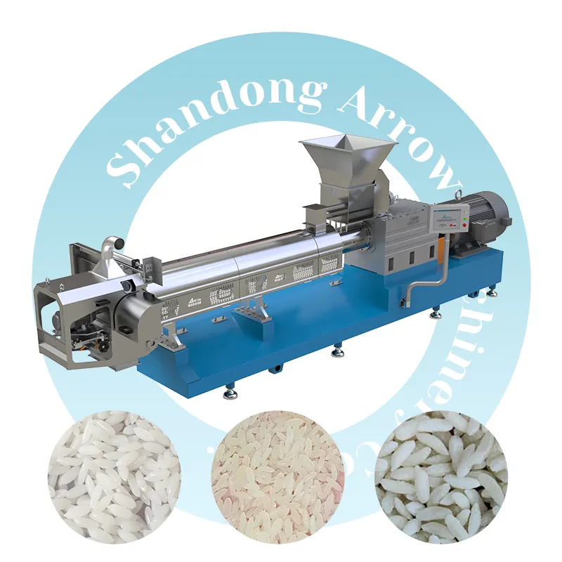 Arrow Golden Rice Synthetic Grain Artificial Rice Making Machine Extruder Production Manufacture