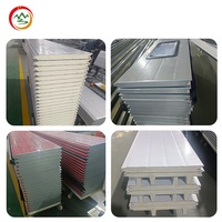 Panneaux sandwich ignifuges en polyuréthane Pu pour toit et mur en métal isolé 40-200mm