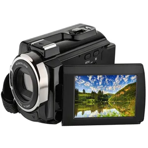 كاميرا فيديو احترافية مزودة بواي فاي كاميرا فيديو 4K بشاشة تعمل باللمس بشاشة رؤية ليلية بتقنية IR 16X تكبير رقمي