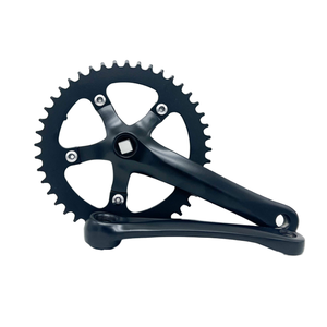 Manivela de bicicleta de buena calidad, velocidad única, 44T, rueda de cadena, agujero cónico cuadrado, piñón fijo, <span class=keywords><strong>bielas</strong></span> de bicicleta, anillo de cadena - Product Image 1