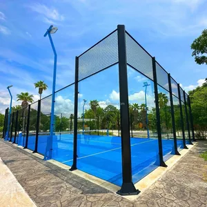 Full View Indoor panoramico Padel Tennis campo da Tennis all'aperto Cancha Paddle Tennis fabbrica