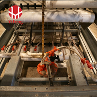 Cage à poules pondeuses automatique de type H à 3 niveaux en acier galvanisé avec système d'alimentation, d'abreuvement et de ramassage des excréments OEM