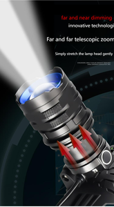 Faro láser blanco Carga USB Zoom exterior Luz de largo alcance con salida LED Luz calva fuerte - Product Image 5