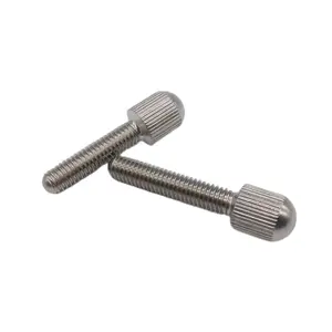 304 Stainless Steel Thumb Screws Metric Thread Knurled Head Manual Adjustment Screws Knurl High Step M2 M2.5 M3 M4 M5 M6
