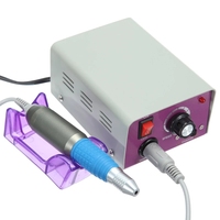 SIMINAIL Perceuse à ongles électrique 25000 tr/min, machine de manucure, équipement d'art avec 6 embouts de perceuse à ongles, pédale de commande, boîte de contrôle, forme 25000