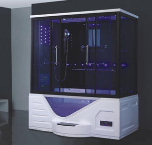 Cabine de douche hammam intérieure en verre acrylique de haute qualité avec cascade, bain à remous massant et baignoire <span class=keywords><strong>spa</strong></span> - Product Image 6