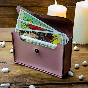 Pochette portable en cuir PU pour cartes de tarot, étui premium pour cartes d'oracle, étui pour cartes à jouer - Product Image 2