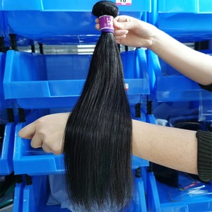 Thả vận chuyển tùy chỉnh dệt bao bì giá rẻ tóc con người nguyên Ấn Độ thẳng <span class=keywords><strong>Ombre</strong></span> bó với phía trước nhà cung cấp Trung Quốc tóc - Product Image 3