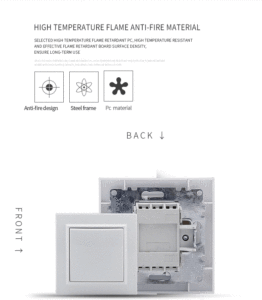 Công Tắc Đèn Điện Châu Âu 1 Gang 1 Chiều Chất Lượng Cao - Product Image 5