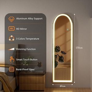 Espejo LED de Pie Moderno e Inteligente, Personalizado, Grande, Decorativo, de Cuerpo Completo en Forma de Arco para Baño y Sala de Estar - Product Image 2