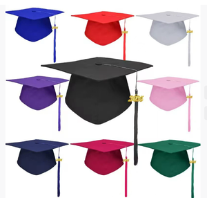 Chapeau de cérémonie imperméable pour adulte de 18 ans, logo scolaire imprimé, chapeau de bachelier pour diplômé universitaire, chapeau de docteur - Product Image 5