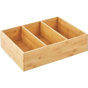 <b>Bamboo</b> Storage Box Divided Rectangle Food <b>Container</b> With Lids For Kitchen Use - Product Image 3
