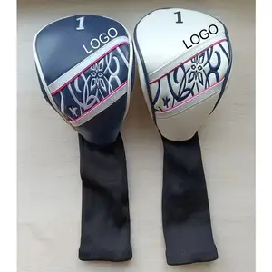 OEM China Source Factory Manufacturer Selling Custom Embroidery Golf Club Golf Wood Driver Fairway Wood Head Cover Head Only