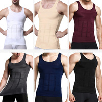 Débardeur de compression pour homme, gaine amincissante et sculptante, gilet de maintien abdominal, sous-vêtement pour l'entraînement et le quotidien