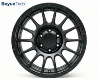 Jantes monobloc forgées noir mat multi-rayons tout-terrain multi-PCD 5*108 5*112 5*114.3 5*115 5*120 5*130 pour SUV et pick-up