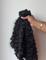 Envío Directo de Cabello Camboyano Virgen, Cabello de un Solo Donante, Cabello Rizado Birmano, Cabello con Doble Trama, Cabello Rizado Natural, Cabello Rizado Indio