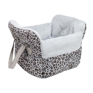 Asiento elevador de coche para perros, cama de viaje y al aire libre para mascotas, asiento de coche para perros con almohada extraíble y cinturón de seguridad, cama lavable para mascotas - Product Image 4