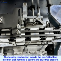 Machine d'emballage horizontale entièrement automatique pour petites boîtes, machine d'emballage en carton pour cosmétiques, savons, e-cigarettes, bouteilles de liquide