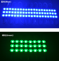 Modules led étanches 12v lumière extérieure haute luminosité 0.72/1.2/1.5W 3LED 2835 Injection led Module pour boîte publicitaire