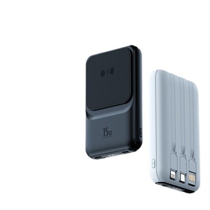 2024ชาร์จเร็วแบบพกพาสำหรับ Qi เครื่องชาร์จมือถือไร้สาย<span class=keywords><strong>แบ</strong></span>บพกพาไร้สายแม่เหล็กรองรับพาวเวอร์แบงค์สำหรับ <span class=keywords><strong>iPhone</strong></span> - Product Image 1