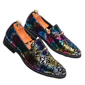 Meilleures chaussures habillées pour hommes en cuir véritable, légères et respirantes, à enfiler, pour mariage et soirée - Product Image 2